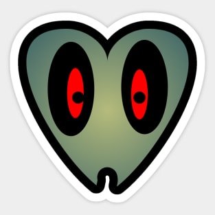 Scary face Sticker